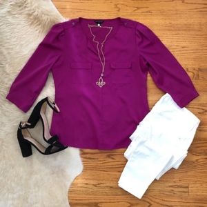 Banana Republic 3/4 Quarter Sleeve Blouse